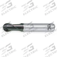 OSG Ball End Mill: Carbide, WXS Coated, 2 Flute, 6 mm Mill Dia, 9 mm LOC, 50 mm OAL (MPN 91100611)