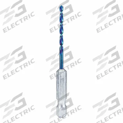SPYDER Twist Drill Bit: 3/32", 137° Split Point, TiCN High Speed Steel - Spyder Mach-Blue Drill Bits
