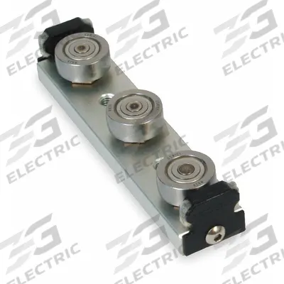BISHOP-WISECARVER Linear Guide Carriage Assembly: SW, Size 1, 3-Roller Assembly - Bishop-Wisecarver UtiliTrak SW Wheel Plate Assemblies