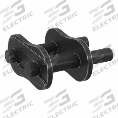 TSUBAKI Attachment Link: For Lube-Free Roller Chains, D-3, 40, Single Strand, 1/2 in Pitch - Attachment Links for ANSI Standard Chains