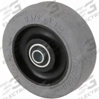 APPROVED VENDOR Caster Wheel: 3 1/2 in Wheel Dia., 1 1/4 in Wheel Wd, Rubber, 225 lb Load Rating (MPN 2.00003.445 COND). Key specifications — Wheel Core Material: Plastic; Wheel/Tread Color: Gray; Brand: APPROVED VENDOR.
