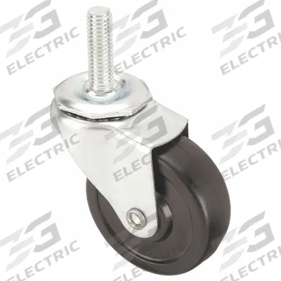 APPROVED VENDOR Stem Caster: 3 in Wheel Dia., 1 in Wheel Wd, Swivel, Swivel, 1/2 in Stem Dia. - NSF-Listed Sanitary Threaded Stem Casters