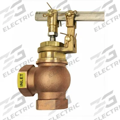 APPROVED VENDOR Float Valve Assembly: For Water Media, Angle Valve Body, Cylindrical, Bronze - General Service Float Valve Assemblies