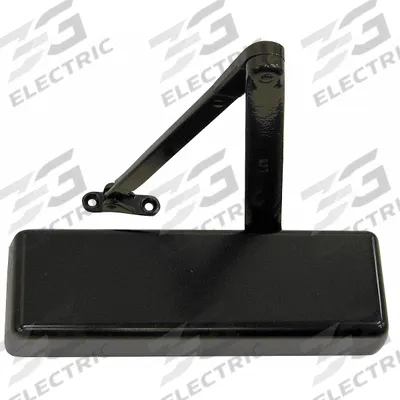 LCN Door Closer: Top Frame Mounting Type, Grade 1 - Heavy Duty, Bronze, 12 1/4 in Lg - Top Frame-Mount Door Closers