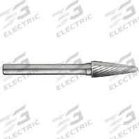 CLE-LINE Carbide Bur: Ball-Nosed Cone, SL-6, Single Cut, 5/8" x 1 5/16" Head, 1/4" Shank (MPN C17717). Key specifications — Trade Number: SL-6; Brand: CLE-LINE.