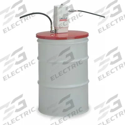 LINCOLN Air Drum Pump: 5:1, 6 gpm Max. Flow Rate, 120°F Max. Fluid Temp., Steel - Standard Dispensing Piston Drum Pumps