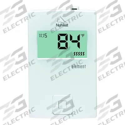 NUHEAT Electric Floor Heater Thermostat: 2 15/16 in Overall Wd, 120/240V AC - Thermostats for Electric Floor Heaters