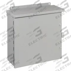 HOFFMAN Enclosure: Steel, 24 in x 24 in x 8 in, 3R, Solid Cover, Hinged, Galvanized (MPN A24R248HCR). Key specifications — Brand: HOFFMAN; Closure Method: Screws; Knockouts: Not Included.