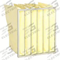 GRAINGER Pocket Air Filter: 22 in x 24 in x 20 in, MERV 15, Yellow, Fiberglass, 6 Pockets (MPN 878PM1). Key specifications — Display Sell UOM: EA; Brand: GRAINGER; Media Material: Fiberglass; Performance Rating: MERV 15.