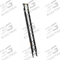 DEWALT Extension Ladder: 24 ft Ladder Size, Fiberglass, 300 lb Load Capacity, 52 lb Wt, 2 Sections (MPN DXL3020-24PT). Key specifications — Color: Black; Brand: DEWALT; Removable Fly: Fixed.