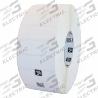 ZEBRA Barcode Printer Labels: 3 in Label Wd, 1 in Label Ht, White, 3 in Core Dia., Matte, Acrylic (MPN 10011990). Key specifications — Label Finish: Matte; Brand: ZEBRA; Label Color: White; Adhesive Material: Acrylic; Label Material: Polypropylene.