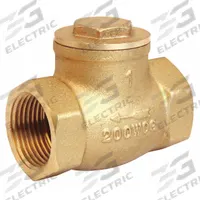 APPROVED VENDOR Swing Check Valve: Swing, Inline Valve Body, 1 1/4 in Pipe Size, FNPT x FNPT, Brass (MPN 10F325). Key specifications — Brand: APPROVED VENDOR.