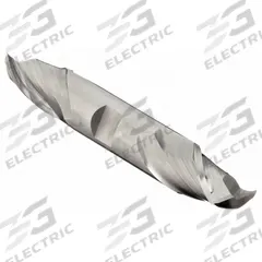 CLEVELAND Square End Mill: Cobalt, Double End, 2 Flute, 1/2" Mill Dia, 13/16" LOC, 4-1/8" OAL (MPN C52163)