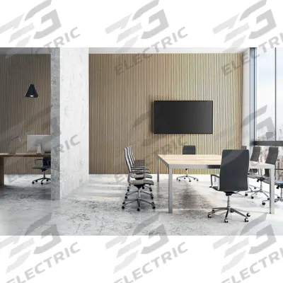 WOODTRENDS Acoustic Panel: 0.55 NRC, Light Oak, 9 ft Overall Lg, 24 in Overall Wd - Wood Acoustic Wall Panels
