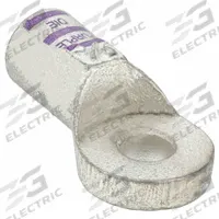 WESTWARD Lug: Crimpable Side Terminal, Crimp/Solder, Tin Plated, 3/0 ga, Purple, 3/8 in Stud Size (MPN 23YZ46). Key specifications — Shape: Straight; Raised Pads: No; Lug Type: Crimpable Side Terminal; Contact Material: Tin Plated; Gauge: 3/0 ga; Stud Size: 3/8 in; Color: Purple; Brand: WESTWARD.