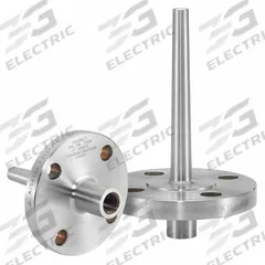 ASHCROFT Flanged Thermowell: Stainless Steel, For 9 in Stem Lg, 7 in Insertion Lg, 275 psi at <100°F (MPN 10W0700HF260SR150). Key specifications — Maximum Operating Temperature: 1,000°F at 20 psi; Brand: ASHCROFT; Maximum Operating Pressure: 275 psi at <100°F.