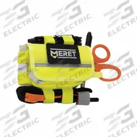 MERET PRODUCTS Medical Pack: 6 1/4 in L x 1 in W, Yellow, 0-10 in/21-30 in, 0-10 in/30+ in (MPN M8120-HV). Key specifications — Color: Yellow; Closure Type: Hook-and-Loop; Features: Quick Access Glove Hole; Brand: MERET PRODUCTS.