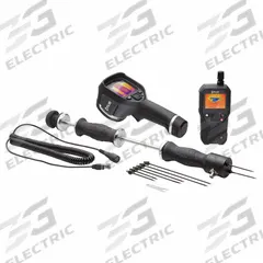 FLIR Moisture Meter: Pin/Pinless, Extended Pin/Flat Pinless, Extended Probe, Not Certified (MPN MR176-KIT6). Key specifications — attr1009284: Flat Pinless; attr1009272: Data Logging; attr999345: FLIR.