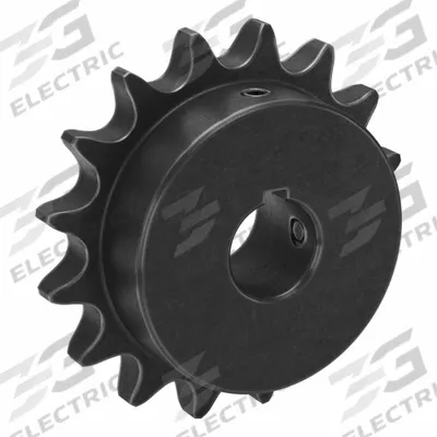 TRITAN Sprocket: 60, For 3/4 in Chain Pitch, 1 in Bore Dia, 16 Teeth, 3.845 in Pitch Dia - Size 60 Fixed-Bore Roller Chain Sprockets