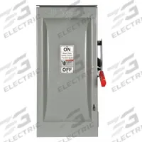 SIEMENS Safety Switch: Fusible, 100 A, Three Phase, 600V AC, Galvanized Steel, Indoor/Outdoor (MPN HF363NR). Key specifications — Brand: SIEMENS.