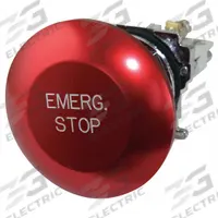 EATON Mushroom Head Push Button: Non-Illuminated, Mushroom Head Profile, Metallic, 30 mm, 1NO/1NC (MPN 10250T33). Key specifications — Brand: EATON; Action: Momentary; Series: 10250T; Push Button Material Type: Metallic.