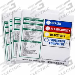 BRADY HMIG Label: 6 in Ht, 6 in Wd, Paper, Adhesive, 6 in x 6 in, 100 PK (MPN 99181). Key specifications — Material: Paper.