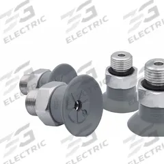 SCHMALZ Vacuum Pad Assembly: G1/8 in, 2.6 mm Pad Dia, NBR, 55 A, Gray, 15.3 mm Pad Ht (MPN 10.01.01.14114). Key specifications — attr1019168: 55 A; attr1019165: 10.01.01.14114; attr1019167: SCHMALZ; attr1019180: Gray.