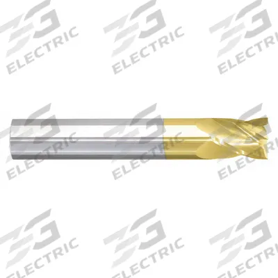 APPROVED VENDOR Square End Mill: Carbide, TiN Coated, 4 Flute, 1/8" Mill Dia, 1/4" LOC - General Purpose Carbide Square End Mills