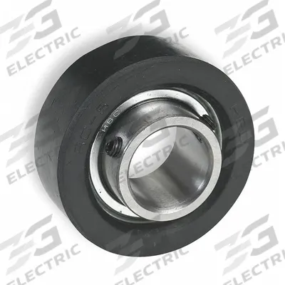 Dayton Cartridge Bearing Unit: 1 in Bore, 2 17/32 in OD, Set Screws, 3FDF5 - Rubber-Mounted Insert Bearings