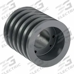 APPROVED VENDOR V-Belt Pulley: B40, 5 Groove, 4.35 in OD, Bushed Bore, SD, Quick Detachable (MPN 5B40SD). Key specifications — Pulley Industry Number: B40; Pitch Diameter: 3.6 in (4L, A); For Belt Section (broad, with similar types): 4L, A, or AX.