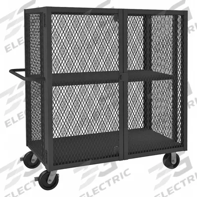 DURHAM MFG Security Cart: 2,000 lb, 58 in L x 27 in W Self - Welded Mesh Security Carts