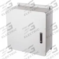WIEGMANN Enclosure: Fiberglass, 24 in x 24 in x 10 in, NEMA 1/12/3R/4X/6P, Hinged, Solid Cover (MPN HW-J2424103PT). Key specifications — Brand: WIEGMANN; Knockouts: Not Included.
