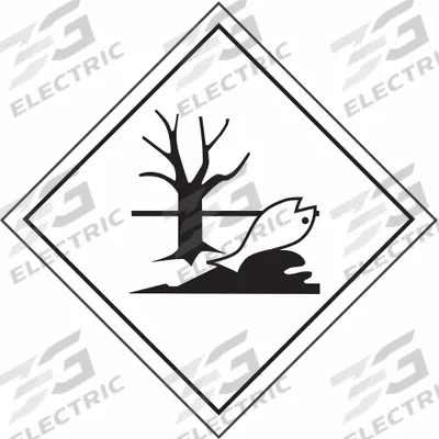 STRANCO Handling Label: Marine Pollutant, 10 3/4 in x 10 3/4 in, 10 3/4 in Label Wd - Regulated