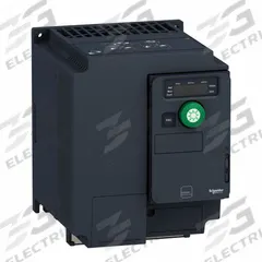 SCHNEIDER Variable Speed Drive: In Phase Three, 380-500V AC, Out Phase Three, 3 hp, IP20, No Bypass (MPN ATV320U22N4C412). Key specifications — Style: Compact; Color: Black/Blue/Gray; Output Phase: Three.