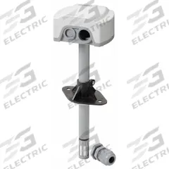 Humidity Sensor: Duct Mount, Polycarbonate, Single Measurement, Plastic (MPN QFM2100). Key specifications — Humidity Output: 0 to 10V DC; Includes: Adjustable Probe; Relative Humidity Accuracy: ±5% of Full Scale; Compatible Building Automation Protocols: MP-Bus; For Use With Building Automation Systems: Building Automation System Compatible; Relative Humidity Range: 30 to 70%; Product Type: Duct Humidity Sensor; Brand: SIEMENS.