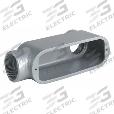 HUBBELL KILLARK Conduit Outlet Body: Iron, 2 1/2 in Trade Size, LL Body, 142 cu in Body Capacity - LL - 90° Elbow Type