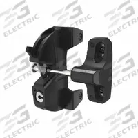 D&D Gate Latch: Gate Latch, Gravity, 1/2 in Bolt Head Dia, Polymer/Steel, 12 Mounting Holes, Black (MPN LL3AL). Key specifications — Brand: D&D; Color: Black; Finish: Matte; Latch Type: Gravity; Hardware Included: Yes; Material: Polymer; Product Type: Gate Latch.
