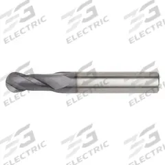 WIDIA HANITA Ball End Mill: Carbide, TiAlN Coated, 2 Flute, 5/64" Mill Dia, 3/16" LOC, 1-1/2" OAL (MPN I2B0078T018R)