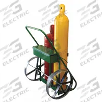 SAFTCART Cylinder Hand Truck: 400 lb, Side by Side, 2 Cylinder, 24 in W x 13 in D Nose Plate (MPN 503-20). Key specifications — attr1343829: SAFTCART; attr1343789: Green; attr1343794: Perma Clamp.
