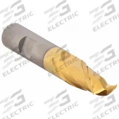CLEVELAND Square End Mill: Cobalt, TiN Coated, 2 Flute, 1/2" Mill Dia, 1" LOC, 3-1/4" OAL (MPN C32521)