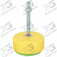 AIRLOC Male-End Leveling Mount: Fixed Stud, M20x1.5 Thread Size, 168 mm, 3,000 daN Capacity (MPN 1.15160.68). Key specifications — Finish: Yellow Zinc-Plated; Base Shape: Round; Load Capacity: 3,000 daN.