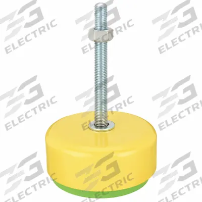 AIRLOC Male-End Leveling Mount: Fixed Stud, M20x1.5 Thread Size, 168 mm - Vibration-Damping Male Leveling Mounts