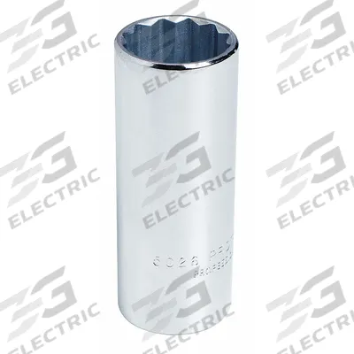 PROTO Socket: Metric, 1/2 in Drive Size, 10 mm Socket Size, 12-Point, Deep, Chrome - 1/2" Drive Hand Sockets