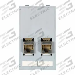 MURRELEKTRONIK Data Insert: RJ45 Cat5E, 51 mm x 88 mm (MPN 4000-68000-1200000). Key specifications — Brand: MURRELEKTRONIK; Data Port Configuration: (2) RJ45 8-Pole Metal CAT5e Female-to-Female; Insert Design: Data Insert.
