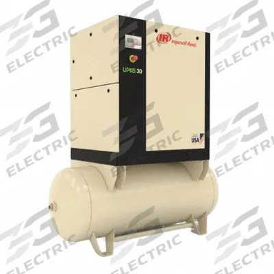 INGERSOLL RAND Rotary Screw Air Compressor: Horizontal, 25 hp, 91 cfm, 120 gal Tank - Horizontal Rotary Screw Air Compressors
