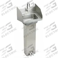 ELKAY Hand Wash Sink Kit: 1 Stations, 6 in Bowl Dp, 12 in Bowl Lg, 9 1/4 in Bowl Wd, Faucet Included (MPN CHSP1716LRSC). Key specifications — Includes Side Splash: Side Splash Included; Series: Ecommerce Commercial; Brand: ELKAY.
