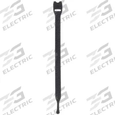 VELCRO BRAND Hook-and-Loop Cable Tie: 8 in Lg, 2.00 in, 1 in Wd, Nylon/Polypropylene - Slotted Hook-and-Loop Cable Ties