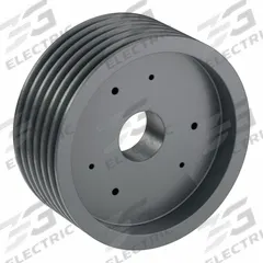 APPROVED VENDOR V-Belt Pulley: B110, 6 Groove, 11.35 in OD, Bushed Bore, SF, Quick Detachable (MPN 6B110SF). Key specifications — Pulley Industry Number: B110; Pitch Diameter: 10.6 in (4L, A); For Belt Section (broad, with similar types): 4L, A, or AX.