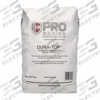 H&C Concrete Resurfacer: Dura-Top, Cement, 50 lb Container Size, Bag, Gray (MPN 60.100909-50). Key specifications — Color: Gray; Series: Dura-Top; Coverage: 180-200 sq ft @ 1/16-1/32 in; Brand: H&C; Compatible Materials: Concrete & Masonry; VOC Content Range: No VOC.