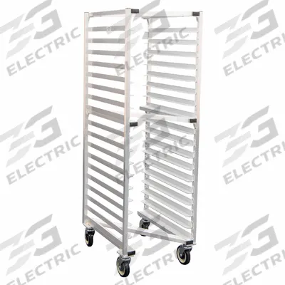 NEW AGE INDUSTRIAL Nesting "Z" Type Pan Rack: 18 Slots, 3 in Betw Shelves, 20 3/8 in Wd - Nesting "Z" Sheet Pan Racks